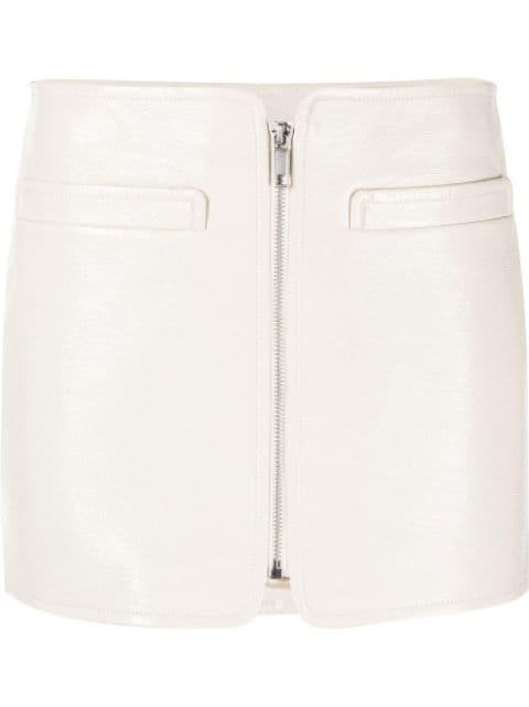 Swallow vinyl mini skirt by COURREGES