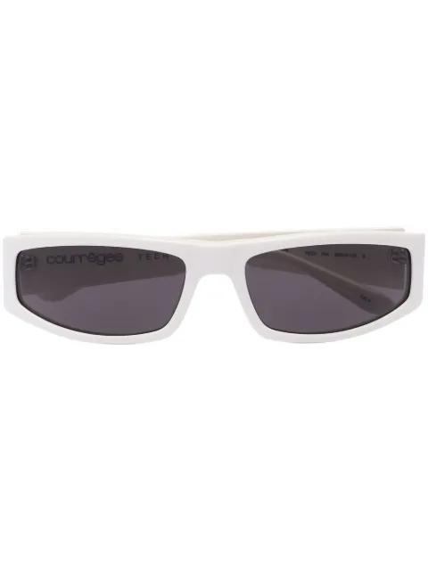 Techno rectangle-frame sunglasses by COURREGES