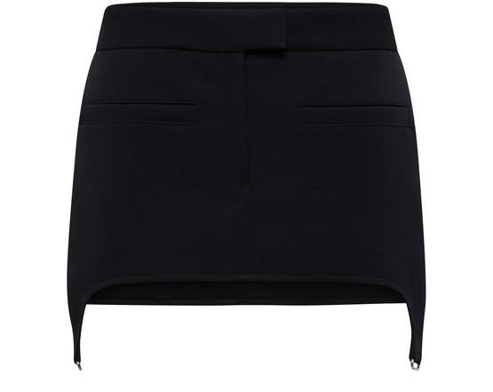 Twill Suspenders Mini Skirt by COURREGES