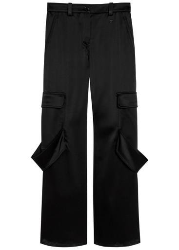 Utility Chaps satin trousers by COURREGES