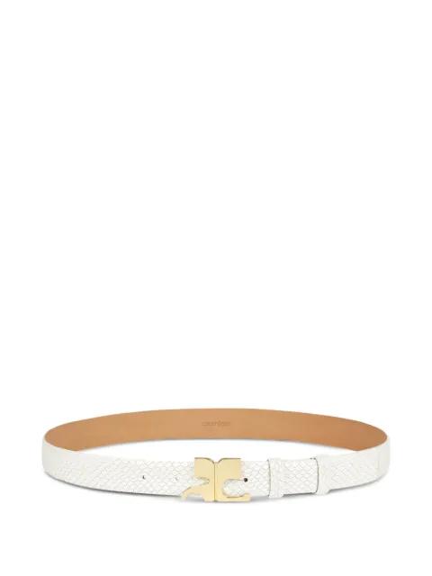 Viper leather belt by COURREGES