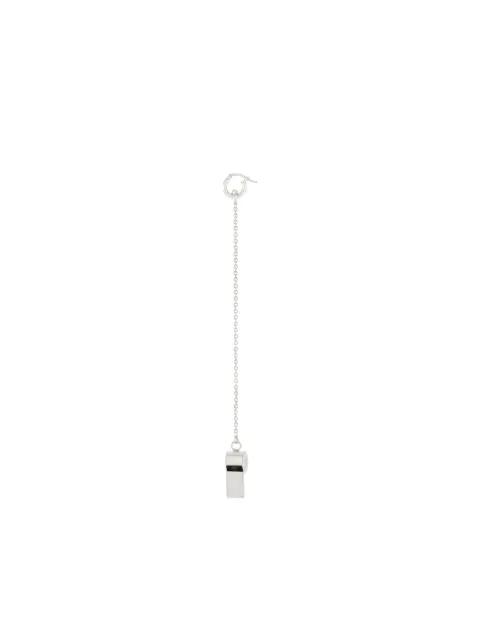 Whistle chain earring by COURREGES