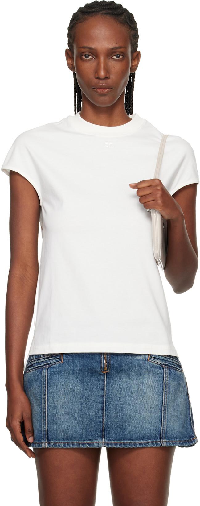 White Oversized T-shirt by COURREGES