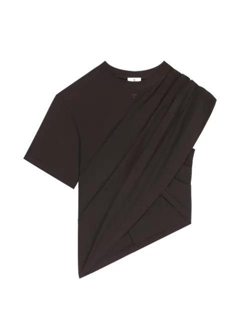 asymmetric draped T-shirt by COURREGES