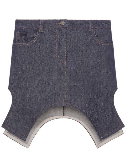 asymmetric mini skirt by COURREGES