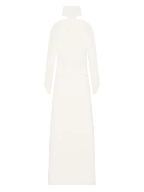 asymmetric shoulder-detail dress by COURREGES