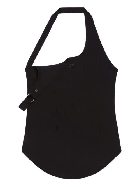 asymmetric strap tank top by COURREGES