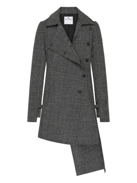 asymmetric wool coat by COURREGES