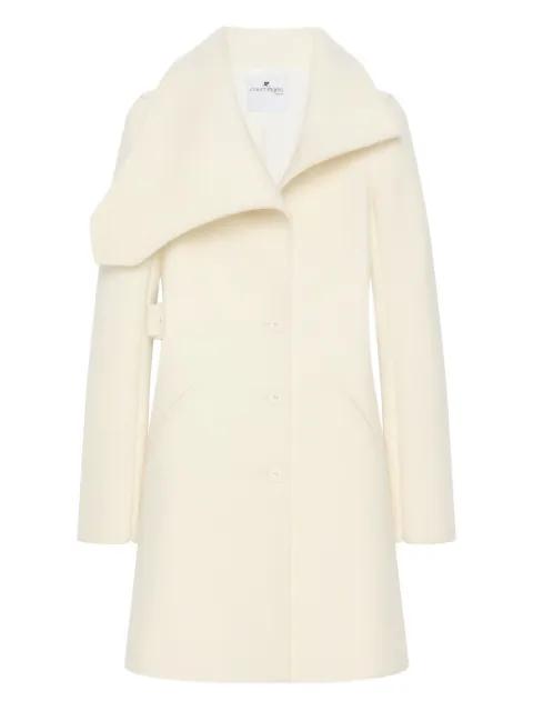 asymmetrical-collar coat by COURREGES