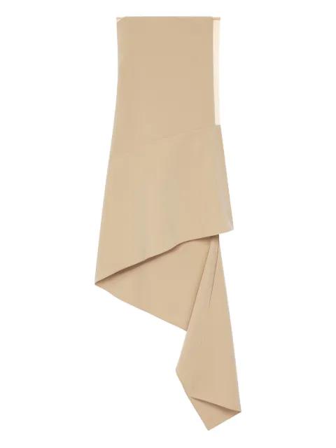asymmetrical crepe dress by COURREGES