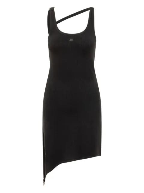asymmetrical-strap mini dress by COURREGES