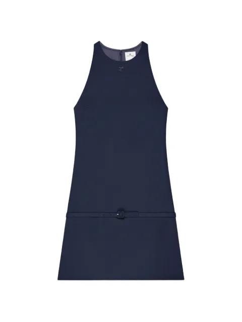belted A-line mini dress by COURREGES
