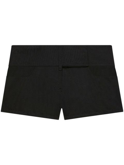 belted mini shorts by COURREGES
