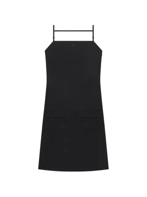 bi-material mini dress by COURREGES