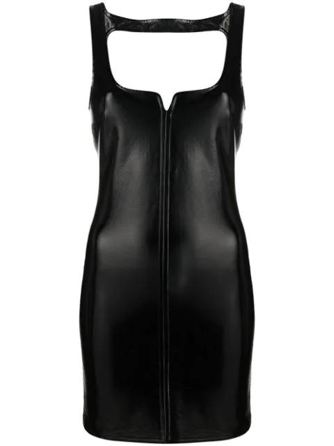 bodycon high-shine mini-dress by COURREGES