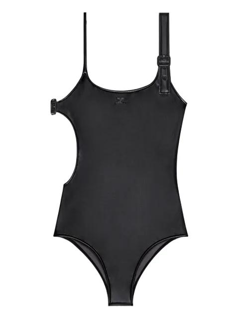 buckle-detail cut-out swimsuit by COURREGES