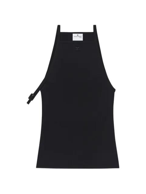 buckle-detail top by COURREGES