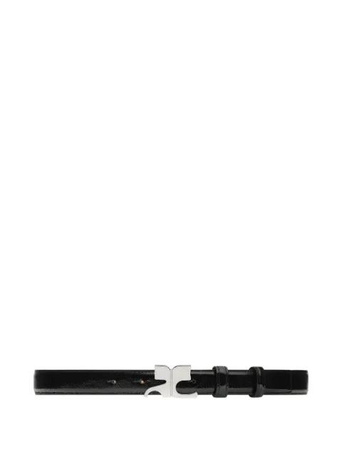 buckle leather belt by COURREGES