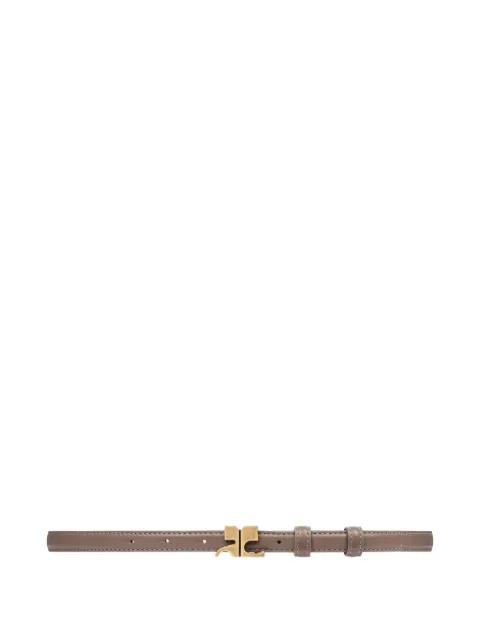 buckle leather belt by COURREGES