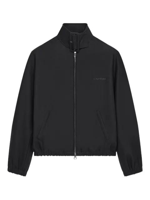 buckle-neck zipped bomber jacket by COURREGES