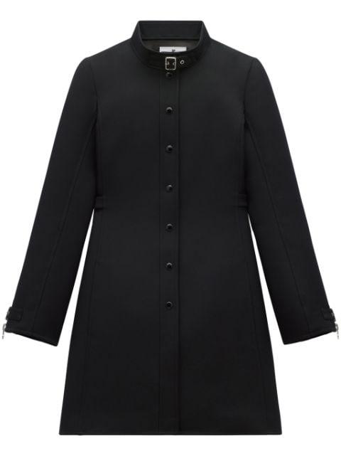 buckle-strap twill coat by COURREGES