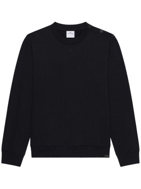 buttoned jersey sweatshirt by COURREGES
