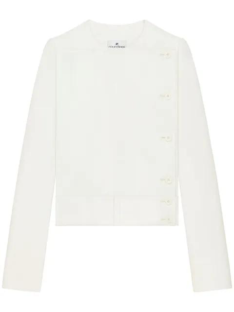 buttoned tailored jacket by COURREGES