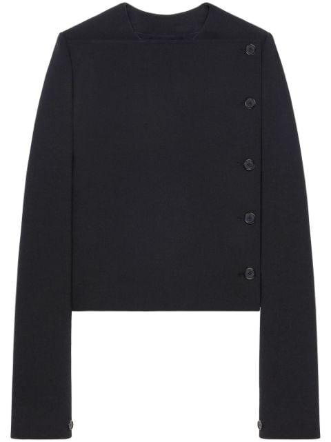 buttoned tailored jacket by COURREGES