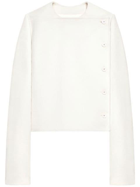 buttoned tailored jacket by COURREGES