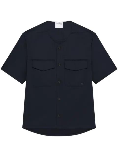 collarless shirt by COURREGES