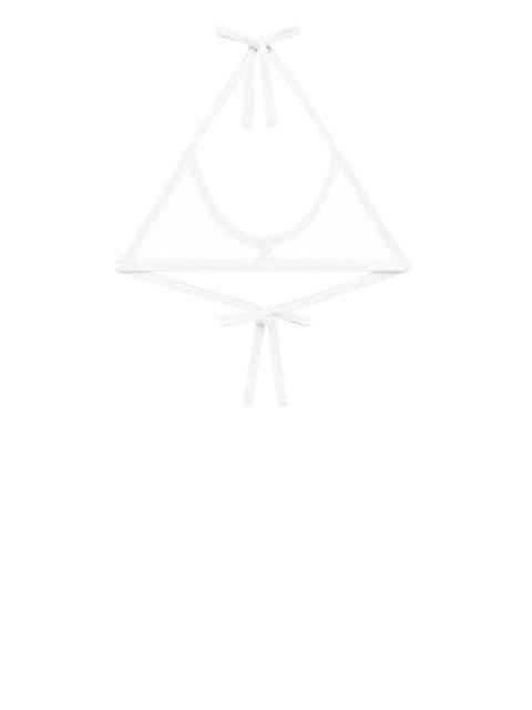 contrasting-trim bralette by COURREGES