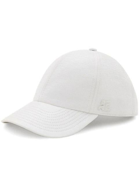 cotton logo-patch cap by COURREGES