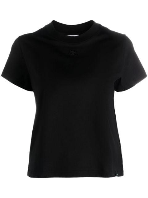 crew-neck jersey T-shirt by COURREGES