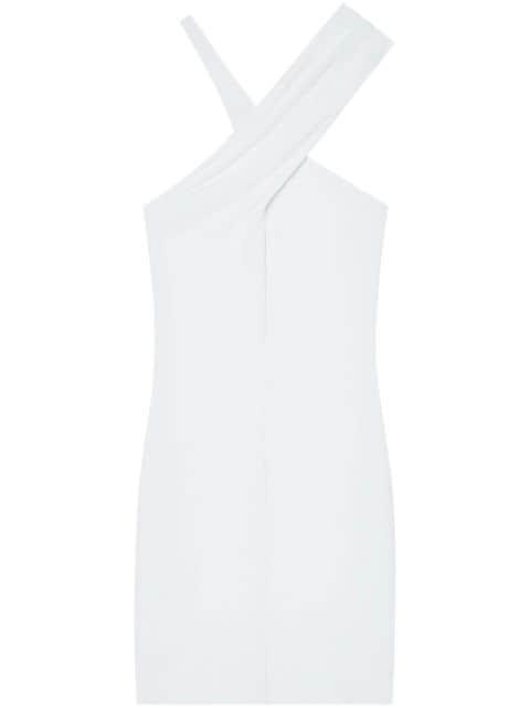 criss-cross jersey mini dress by COURREGES