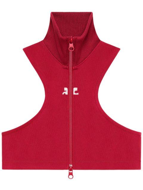 cropped gilet by COURREGES