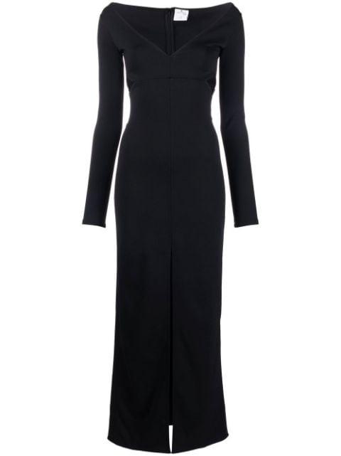cut-out detail ribbed dress by COURREGES