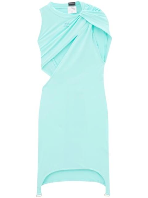 cut-out gathered mini dress by COURREGES