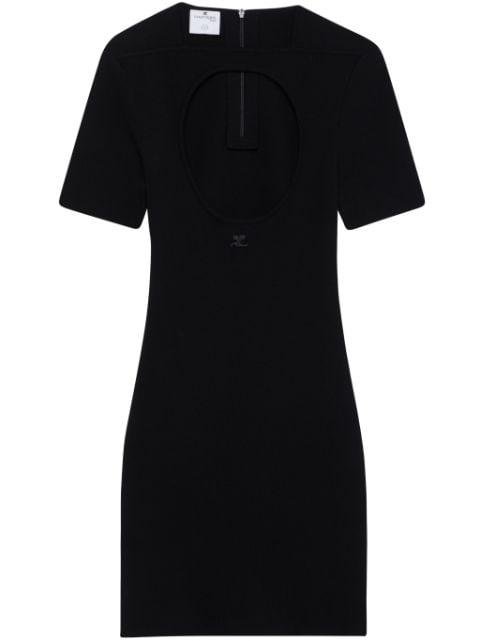 cut-out knitted minidress by COURREGES