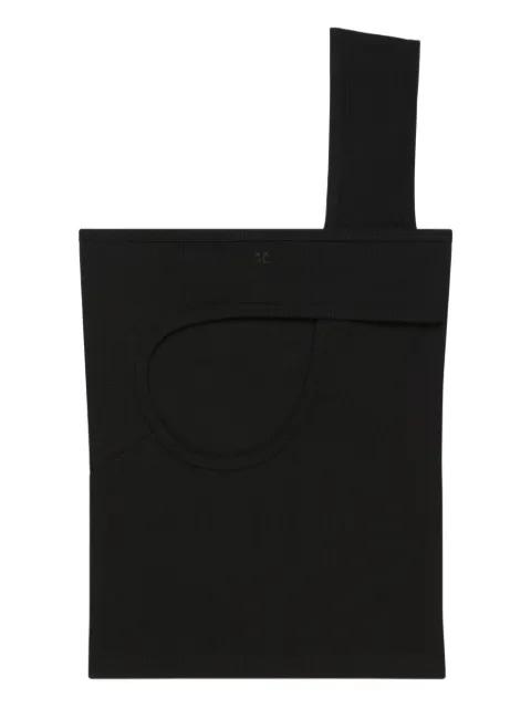 cut-out ribbed top by COURREGES