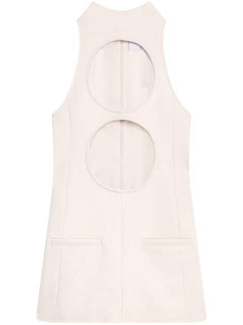cut-out sleeveless minidress by COURREGES