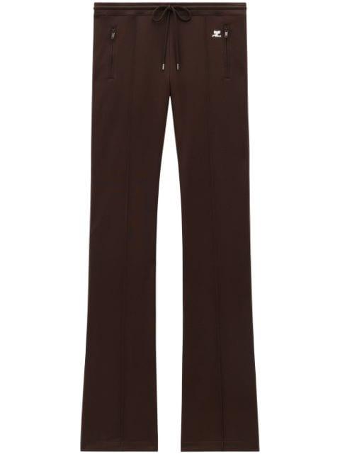 embroidered-logo track pants by COURREGES