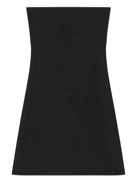 embroidered strapless mini dress by COURREGES