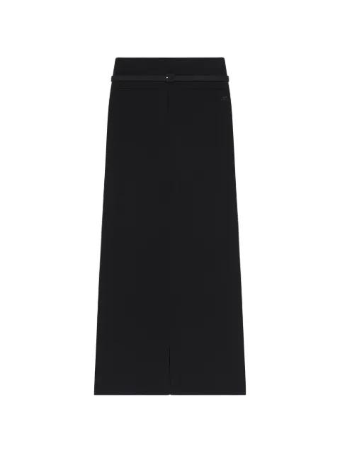 flap-pocket maxi skirt by COURREGES