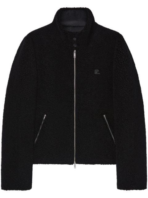 fleece bomber jacket by COURREGES