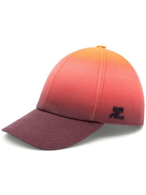 gradient-effect cotton cap by COURREGES