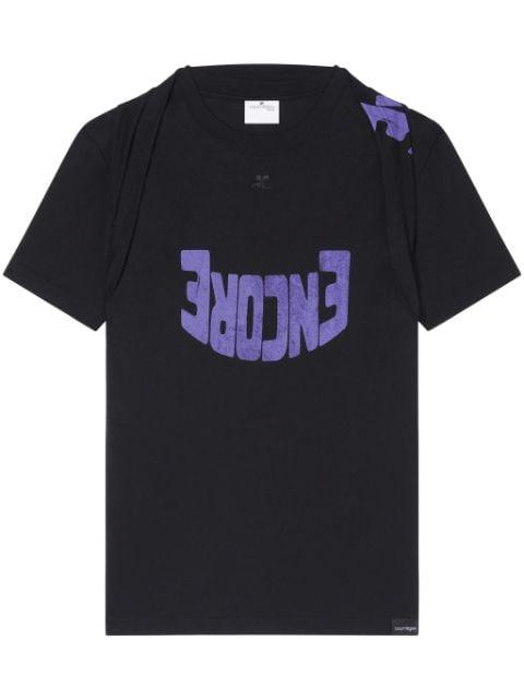 graphic-print t-shirt by COURREGES