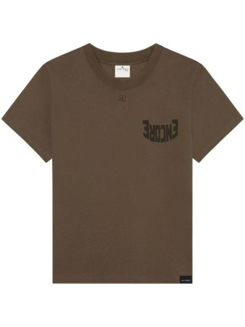 graphic-print t-shirt by COURREGES