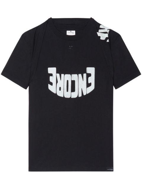 graphic-print t-shirt by COURREGES