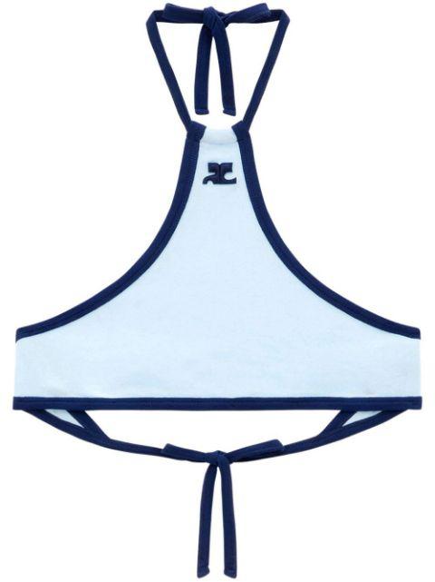 halterneck cropped top by COURREGES