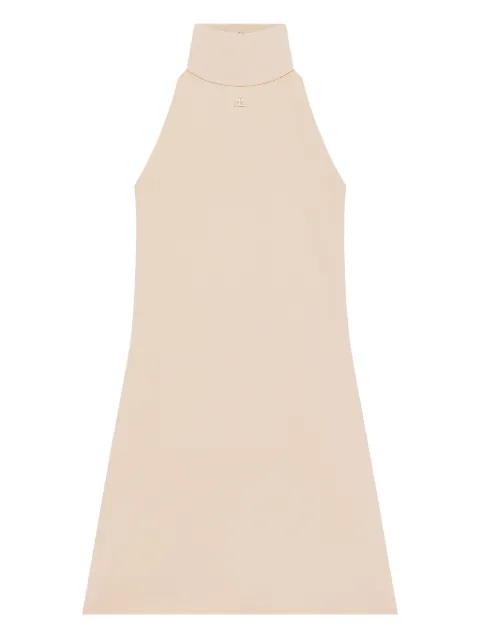 halterneck sleeveless mini dress by COURREGES